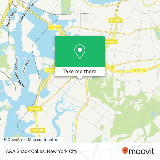 A&A Snack Cakes map