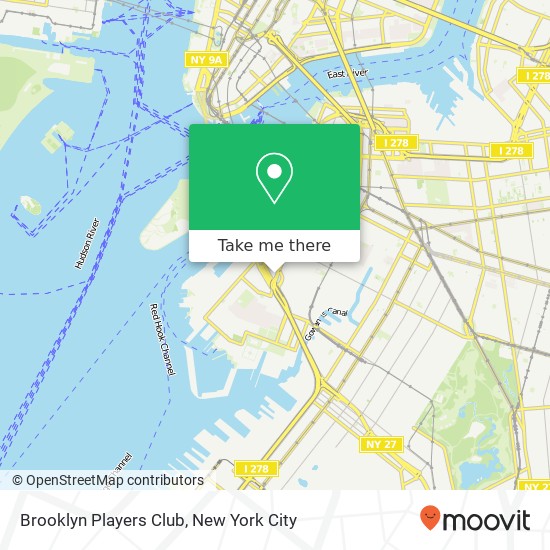 Mapa de Brooklyn Players Club