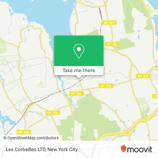 Mapa de Les Corbeilles LTD