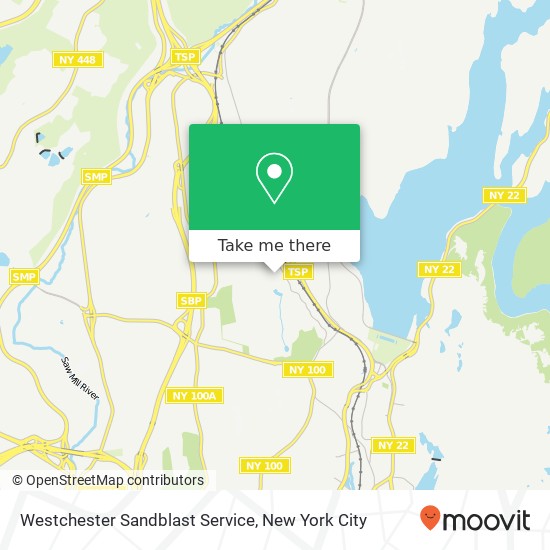 Mapa de Westchester Sandblast Service