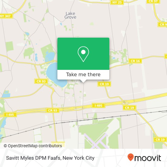 Savitt Myles DPM Faafs map