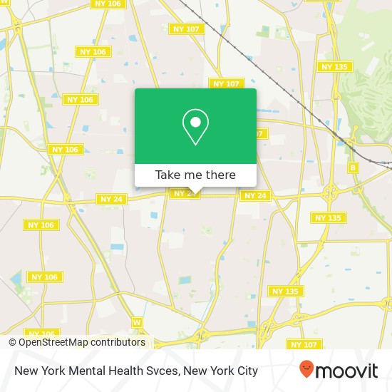 Mapa de New York Mental Health Svces