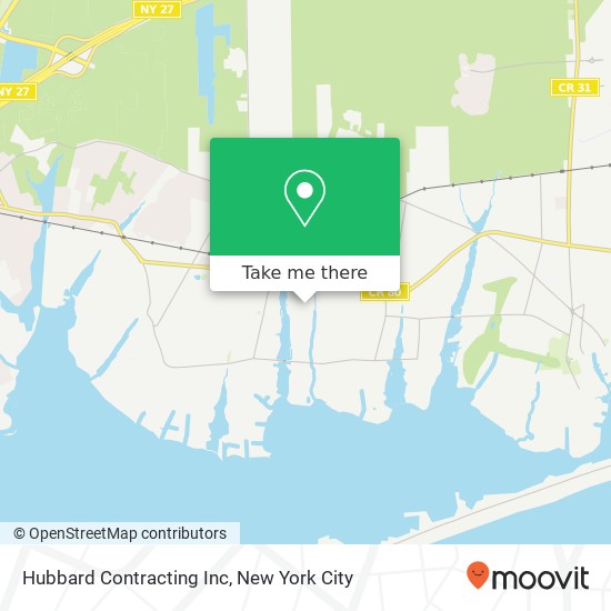 Hubbard Contracting Inc map