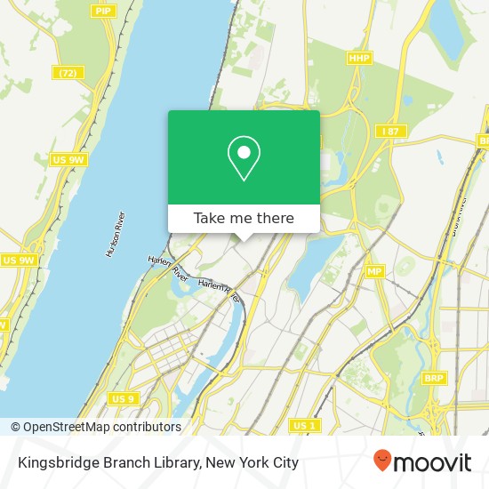 Kingsbridge Branch Library map