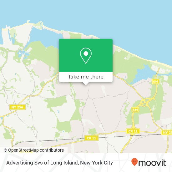Advertising Svs of Long Island map