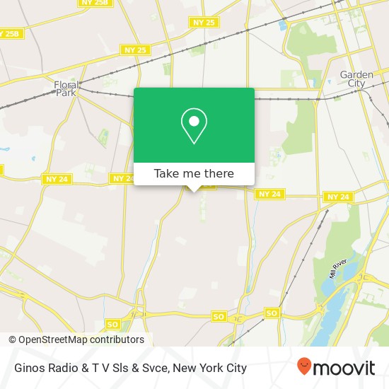 Ginos Radio & T V Sls & Svce map