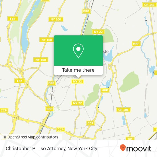 Christopher P Tiso Attorney map