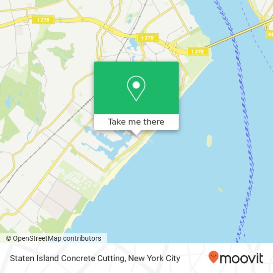 Staten Island Concrete Cutting map