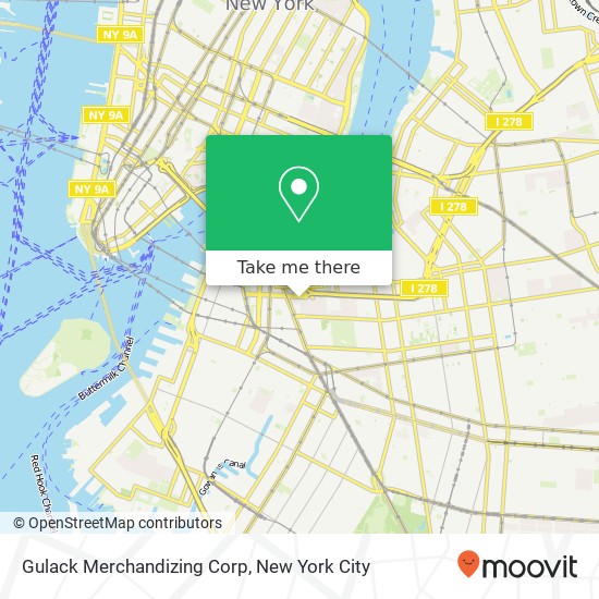 Gulack Merchandizing Corp map