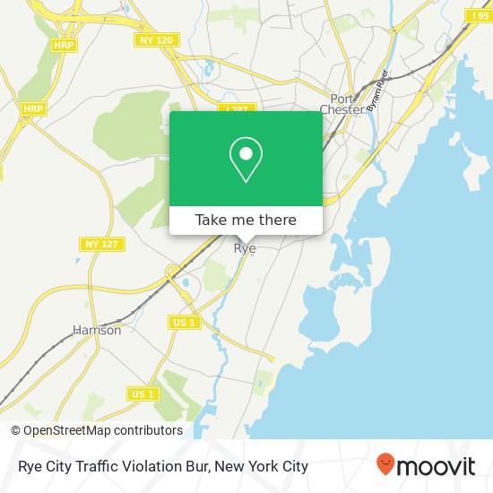 Rye City Traffic Violation Bur map