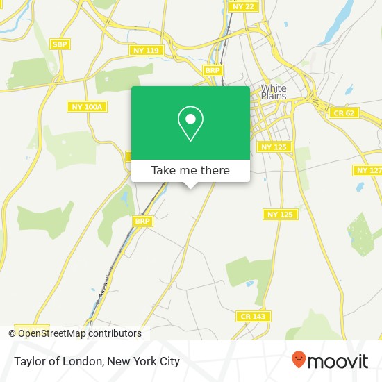 Mapa de Taylor of London