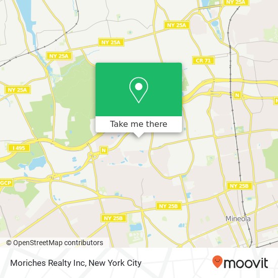 Mapa de Moriches Realty Inc