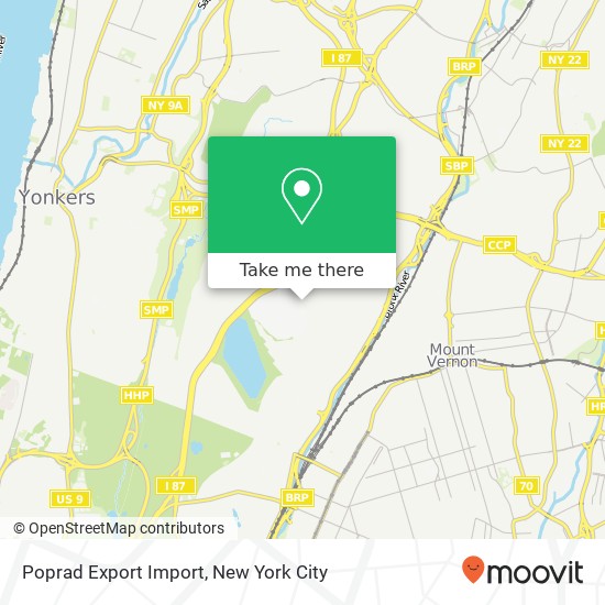 Poprad Export Import map