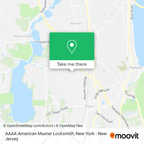 AAAA American Master Locksmith map