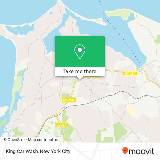 King Car Wash map