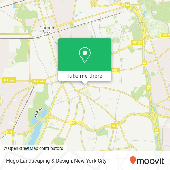 Hugo Landscaping & Design map