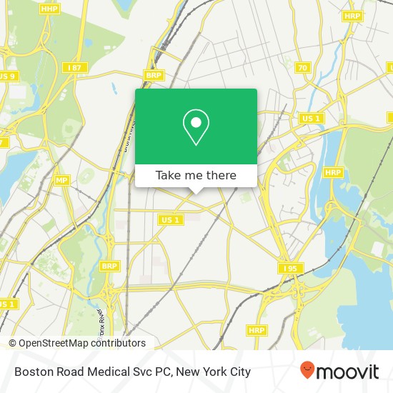 Mapa de Boston Road Medical Svc PC