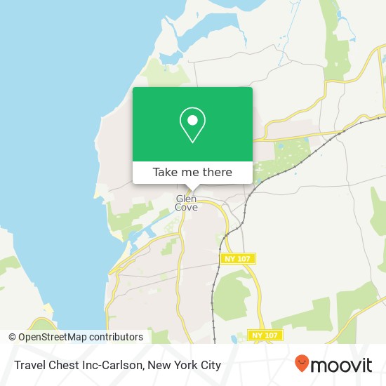 Travel Chest Inc-Carlson map
