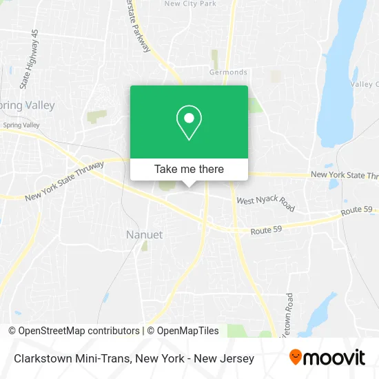 Clarkstown Mini-Trans map
