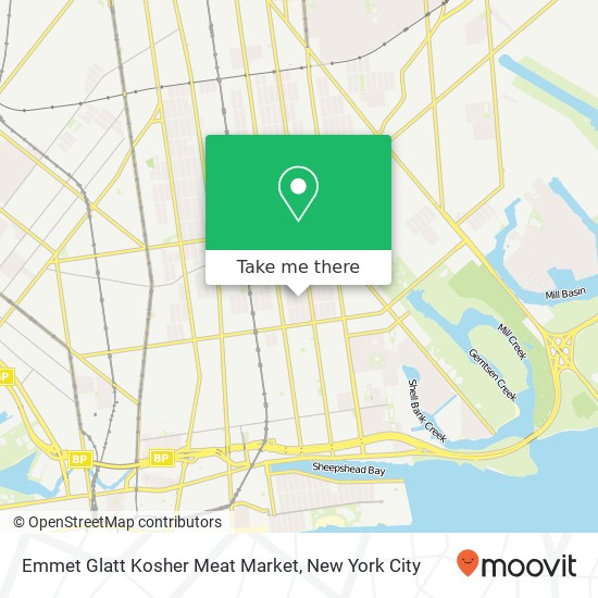 Emmet Glatt Kosher Meat Market map