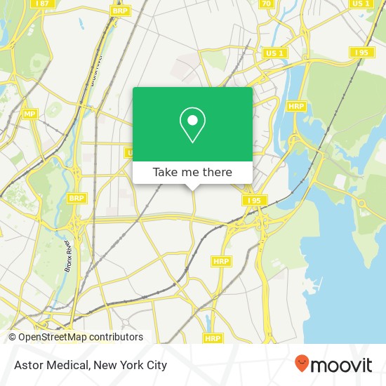 Astor Medical map