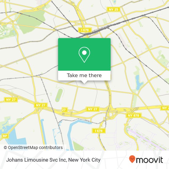 Mapa de Johans Limousine Svc Inc