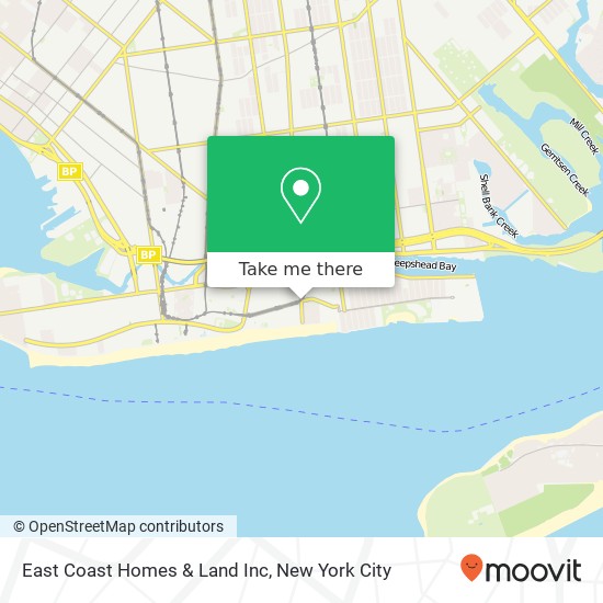 Mapa de East Coast Homes & Land Inc