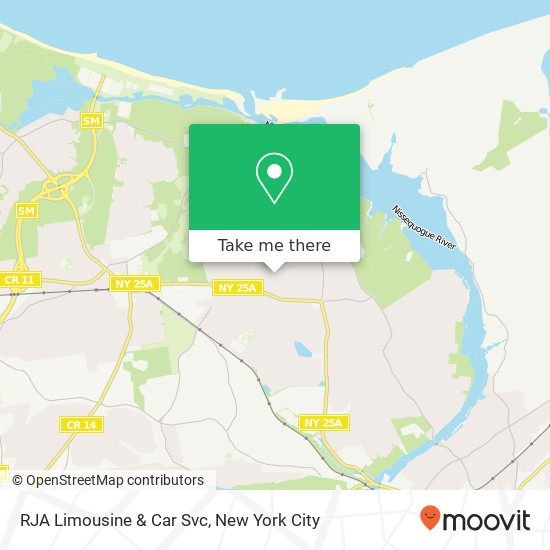 RJA Limousine & Car Svc map