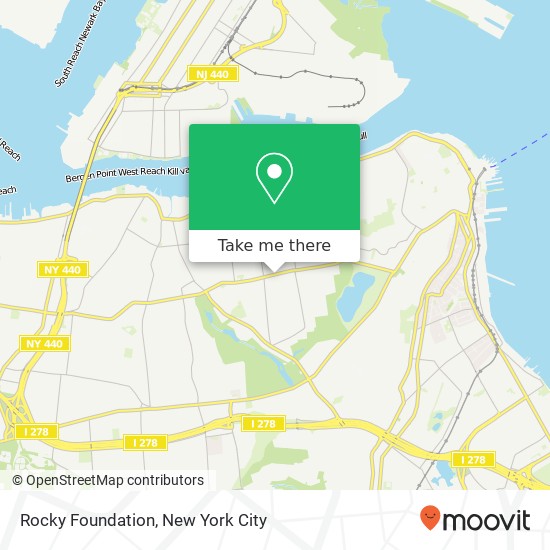 Mapa de Rocky Foundation