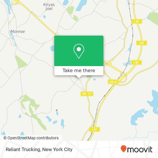 Reliant Trucking map