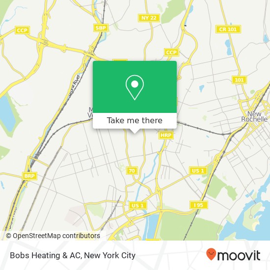 Mapa de Bobs Heating & AC