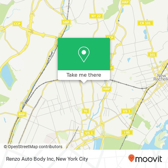 Renzo Auto Body Inc map