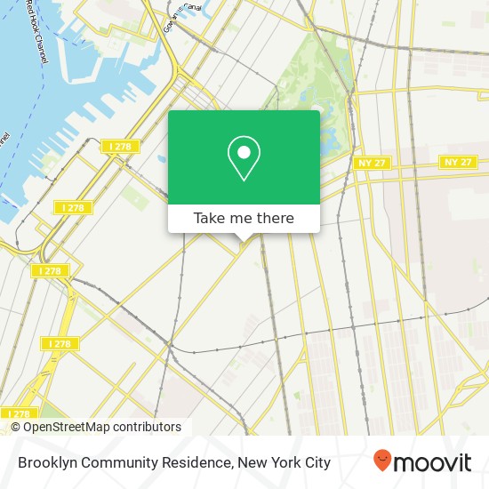 Mapa de Brooklyn Community Residence
