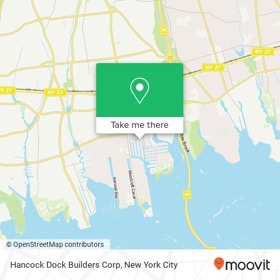Hancock Dock Builders Corp map