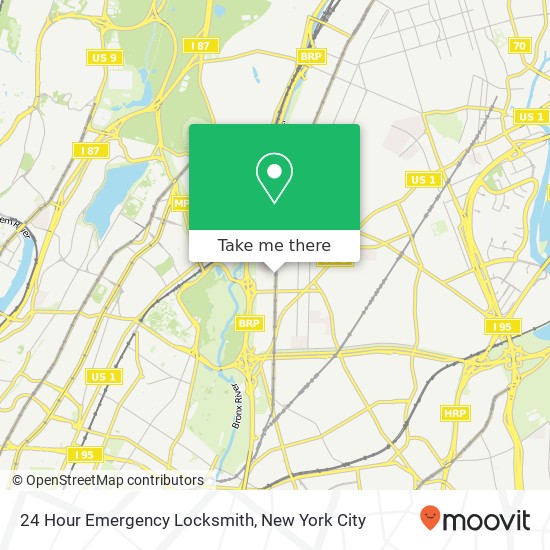 Mapa de 24 Hour Emergency Locksmith