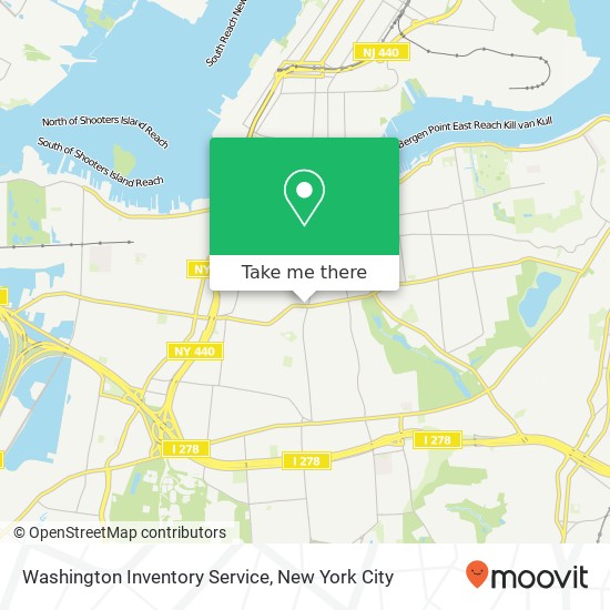 Washington Inventory Service map