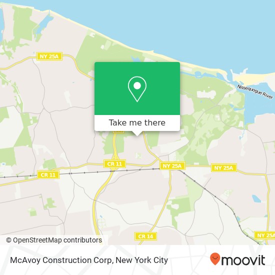 Mapa de McAvoy Construction Corp