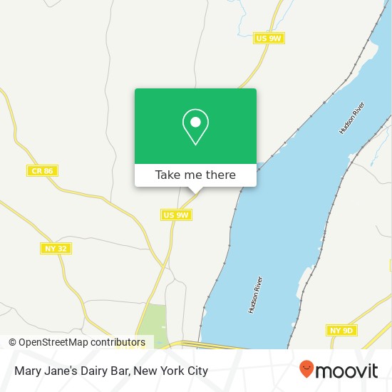 Mary Jane's Dairy Bar map