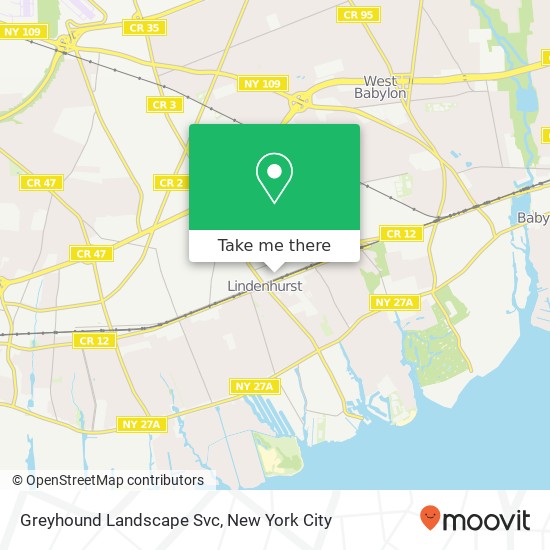 Greyhound Landscape Svc map