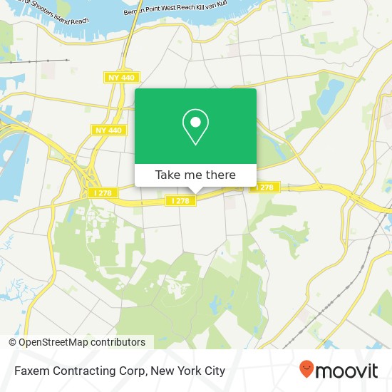Faxem Contracting Corp map