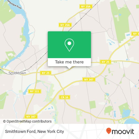 Smithtown Ford map