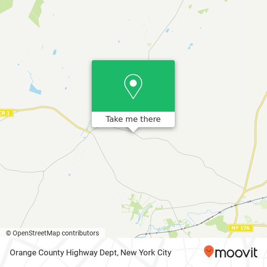 Orange County Highway Dept map
