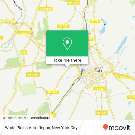 Mapa de White Plains Auto Repair