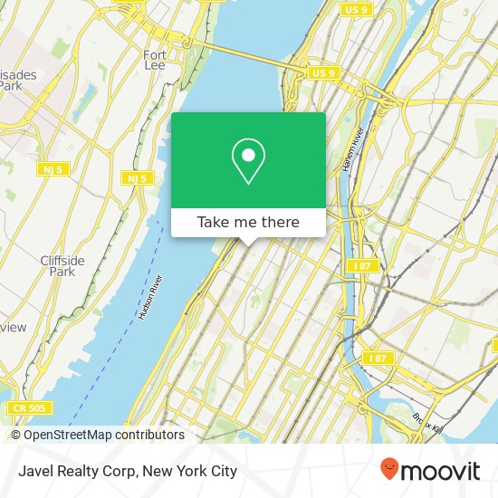 Javel Realty Corp map