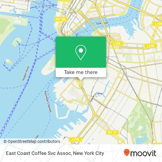 East Coast Coffee Svc Assoc map