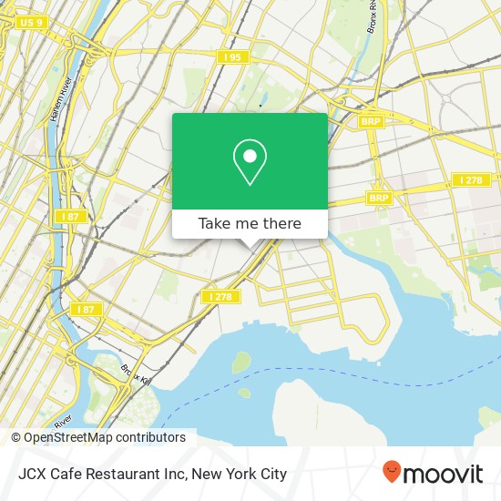 JCX Cafe Restaurant Inc map