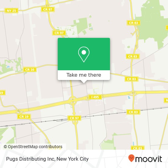 Pugs Distributing Inc map