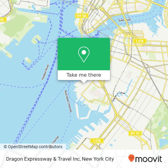 Mapa de Dragon Expressway & Travel Inc