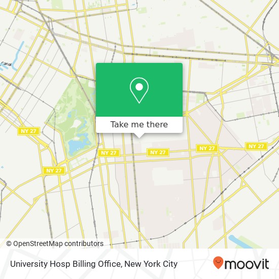 University Hosp Billing Office map