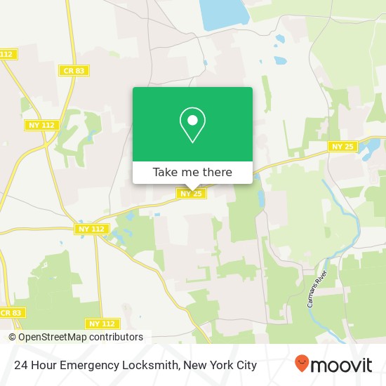 24 Hour Emergency Locksmith map